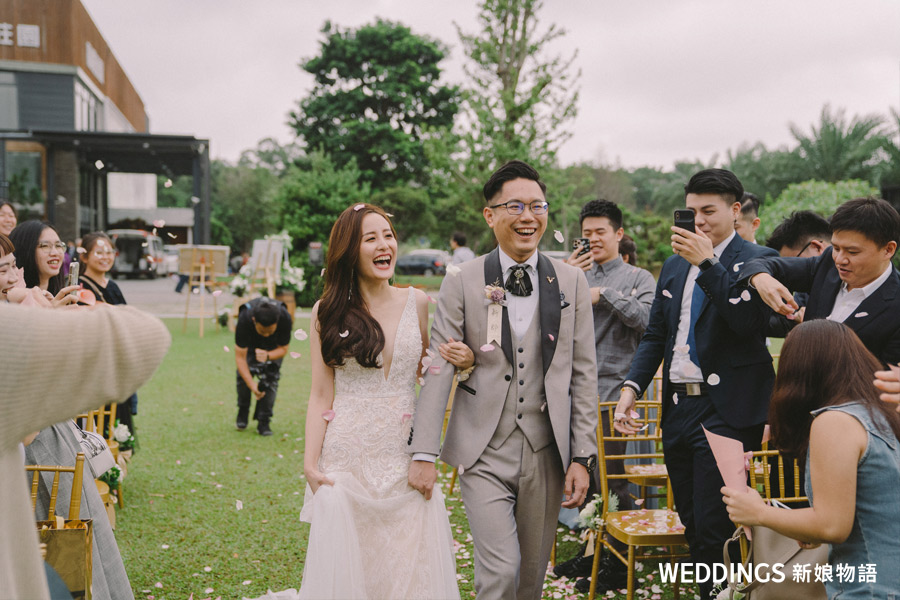 婚禮分享|桃園晶麒莊園|大桌數婚宴+美式戶外證婚一次滿足!
