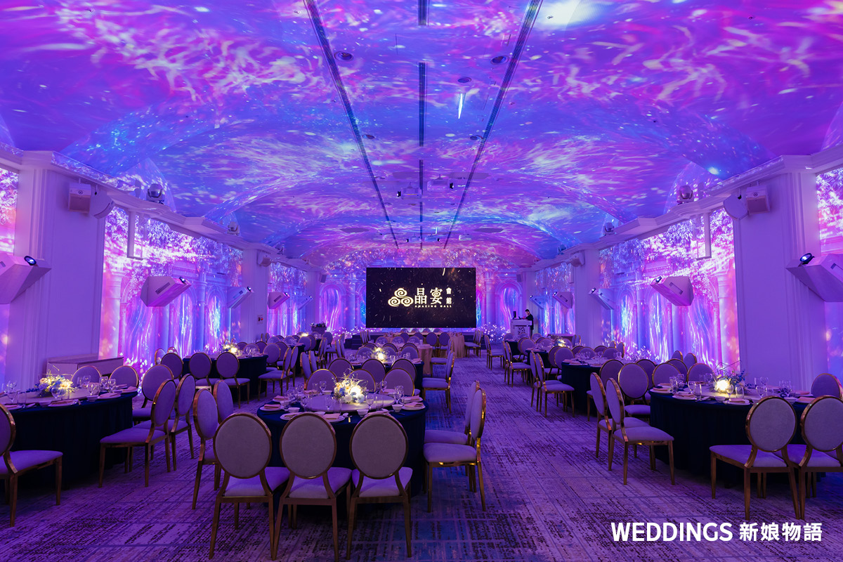 teamLab 竟有婚宴版?晶宴會館民權館玩轉 AI 沉浸式投影,小桌數也能令人「一見傾星」! 晶宴會館民權館,台北婚宴,台北婚禮場地,台北小桌數婚宴,台北家宴,摯愛盛典