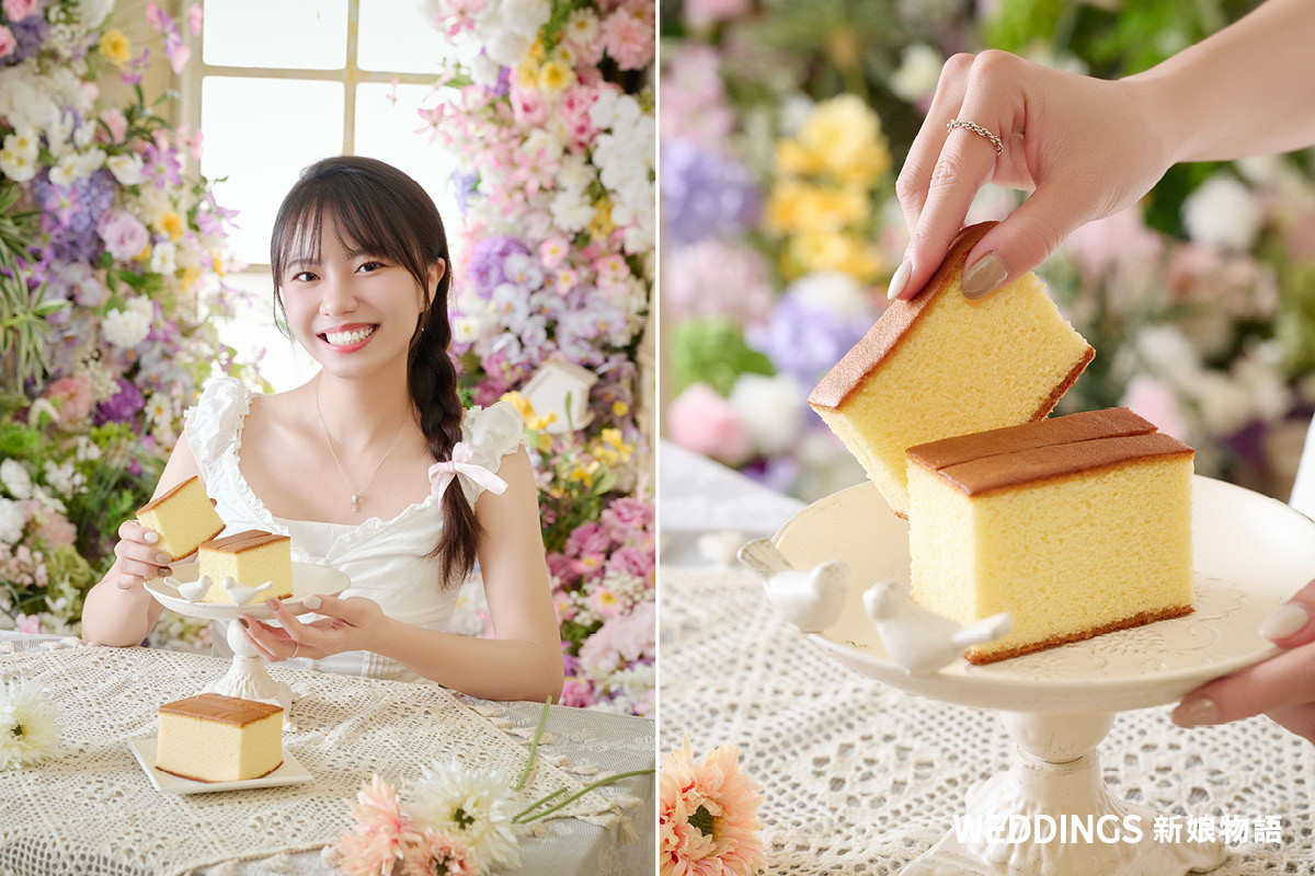 金格喜餅 X 成家婚顧|喜餅開箱:把繁花與玫瑰裝進喜餅,粉色禮盒演繹花園系浪漫 金格,喜餅推薦,金格喜餅,金格長崎蛋糕,喜餅試吃,西式喜餅推薦