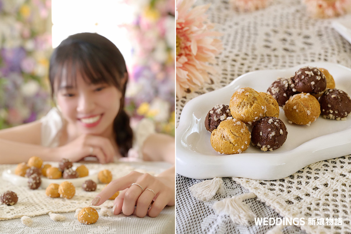 金格喜餅 X 成家婚顧|喜餅開箱:把繁花與玫瑰裝進喜餅,粉色禮盒演繹花園系浪漫 金格,喜餅推薦,金格喜餅,金格長崎蛋糕,喜餅試吃,西式喜餅推薦
